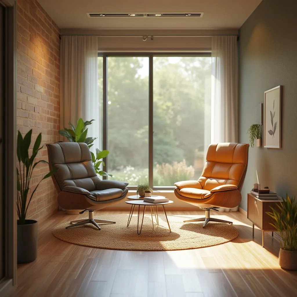 GrowthPath coaching center interior with comfortable seating and natural lighting